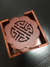 ULKNN越南花梨木隔热垫红木垫实木隔热垫木质垫创意家用厨房餐桌盘子垫 碗垫-梅花镂空 12.5cm 实拍图