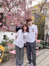 love legend情侣装夏天季短袖t恤新款宽松潮流一男一女学生上衣套装班服定制 胸前小图 白色 M 男+女M 实拍图