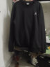 特步运动套装男装服饰卫衣卫裤宽松男裤子加厚跑步健身休闲篮球两件套 【加绒保暖】0147黑色+正黑色 2XL/185 实拍图