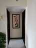 享得 玄关装饰画中式九鱼图葫芦玄关画竖版过道走廊壁画国画实木边框 A款九鱼图 田园柚木色边框 60cm*120cm 实木边框+有机玻璃 实拍图