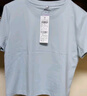 班尼路短袖t恤女装纯棉夏季新款宽松小个子女生上衣服潮流短款半袖打底 雾霾蓝-纯色 【100%棉】 M 实拍图