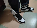 回力男鞋高帮鞋秋季新款情侣篮球鞋百搭运动小白鞋子休闲板鞋男大码 黑白熊猫 42 实拍图
