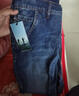 皮尔卡丹（pierre cardin）牛仔裤男夏季修身潮流潮牌透气商务休闲裤小脚长裤男磨白蓝32码 实拍图