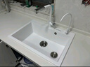 悍高（HIGOLD）石英石水槽洗菜盆单槽厨房水槽洗碗池台上台下盆厨房洗菜水池 760*480白色（配7字抽拉） 实拍图