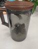 忆壶茶（YIHUTEA） 玻璃茶杯茶水分离水杯带过滤泡茶杯办公室耐热茶具喝绿茶杯子 【月牙过滤】君茗杯550ML 实拍图