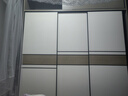 京桐（JINGTONG）衣柜卧室家用简约储物衣柜实木质衣橱两门大衣柜推拉门 【2米主柜】+顶柜 3门 实拍图