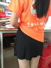 凯胜（KASON）儿童羽毛球服短袖T恤速干运动服男女童装春夏训练服 儿童短裤裙FSKM012-2  黑色 均码 (130) 实拍图