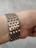 积优（JEAYOU）代用天梭浪琴表带钢带男士手表链天梭力洛克汉密尔顿阿玛尼卡西欧依波西铁城美度不锈钢表带 七珠钢带-玫金色 22mm 实拍图