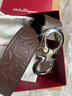 菲拉格慕（Ferragamo） 腰带男士休闲商务正装皮带【带宽约3.5cm/可裁剪】 675542 741409  黑棕面（软皮） 105码【适合3尺1以内腰围】 实拍图