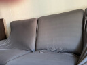 QUATREFOIL 沙发套  弹力沙发套罩全包 四季通用沙发垫罩巾 深空灰 单人位(沙发长度90-140cm适用) 实拍图