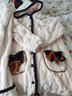 姿妍梦（ZI YAN MENG）情侣睡袍长款秋冬季加绒加厚珊瑚绒男士睡衣套装大码家居服一体式 Y9964#款-睡袍+长裤 XL 码 女款170/130-150斤 实拍图