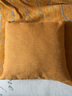 居八佰纯色亚麻沙发抱枕样板房靠垫客厅床头民宿靠枕套现代简约腰枕 橘黄色（加厚素色亚麻） 45*45cm抱枕套(不含芯) 实拍图