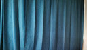 伊帘坊窗帘成品加密加厚仿亚麻棉麻纯色卧室客厅定制遮光窗帘布窗纱拼接窗帘 深蓝色 2.5米宽*2.7米高挂钩式可改高度 实拍图