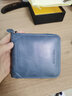 班亚奴钱包男短款真皮大容量2025新款驾驶证卡包男士多功能牛皮潮牌皮夹 蓝色-单活页款（复古头层皮） 实拍图