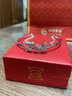 中国黄金（CHINA GOLD）925银双层叠戴蝴蝶结开口链条手镯女甜美银饰手链618生日礼物女生 蝴蝶结手镯【10g±1g】刻字+贺卡 实拍图