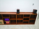诗情木语实木书架落地格子柜储物简易置物架办公室客厅矮书柜组合柜子收纳 【7格柜横款】胡桃色全实木 实拍图