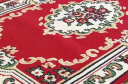 月之吻客厅茶几地毯卧室地毯欧式风格威尔顿机织地毯 红色 155*228CM 实拍图