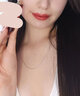 老银匠银项链无吊坠s925银项链女素链简约裸链简约女士百搭时尚银锁骨链 925银星星链40+5cm延长链/含证书 实拍图