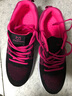 轩途诗女鞋新款女士运动鞋女秋冬透气网面跑鞋韩版软底健步鞋女休闲鞋女 黑玫红 单层 40 实拍图