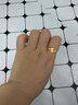 千影珠宝黄金戒指女款9999足金年轻人素金真金饰品活口结婚首饰送妈妈 重约2.86-3.0g(含工费28) 实拍图