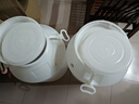 食品级塑料水桶特大号酵素酿酒发酵桶大容量储水桶加厚带盖宠粮桶 白色100升/200斤特厚桶重4.8斤 圆桶内外双层盖 实拍图