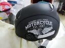 DAVID头盔电动车夏季3c认证哈雷摩托车半盔大头围新国标A男女士夏季通风透气防晒安全帽 亚黑轮长透镜+茶短镜 实拍图