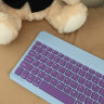 法普拉（FAPULA） 蓝牙无线iPad键盘适用于iPad手机平板笔记本电脑办公可充电女生卡通鼠标 【蓝黄撞色】 10寸充电版键盘+充电鼠标 实拍图
