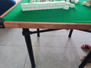 梦多福 麻将桌折叠便携式餐桌两用方桌棋牌桌简易家用手搓麻将桌子 90款新款木质包边+加粗钛黑支架 新升级 实拍图
