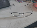 蔡司（ZEISS）镜片近视眼镜男大脸半框配眼镜防蓝光有度数护镜架女散光变色眼镜 时尚款-黑银 实拍图