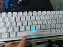 e元素Z11三模机械键盘 单色光键盘机械 61键有线机械键盘有线 拔插轴电竞键盘游戏 可换轴按键无冲 63键四模RGB白色红轴 实拍图