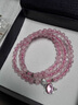 朱梦缘马粉晶手串女式款芙蓉石天然水晶手链多圈送女生情人节圣诞节新年 狐狸款-6MM粉晶-配证书 实拍图