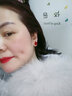 依特925银针耳钉女士气质高级感耳环女新款耳饰品耳坠生日礼物送女友 红色香槟钻 实拍图