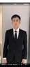 Colombass【四件套】西服套装男士商务职业正装西装男修身伴郎新郎结婚礼服 藏青四件套【外套+裤+两条领带】 2XL/185(适合体重150-165斤) 实拍图