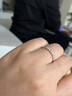 喜钻18K金群镶钻戒对戒钻石戒指简约时尚排戒可叠戴尾戒生日礼物 现货-白18K金30分 实拍图