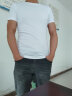 森马（Semir）【基础版型】短袖T恤男纯色打底衫夏季休闲修身纯棉情侣上衣 漂白1000 160/80A/XS 实拍图