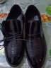 孚尼奴商务正装结婚鞋子伴郎休闲皮鞋男夏季黑色英伦男士亮面休闲鞋男 炫耀黑（升级版） 42 实拍图