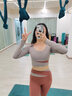 生活秀（Livex）瑜伽服女套装运动健身训练跑步舞蹈服 奶茶灰M 实拍图