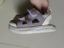 G.duck小黄鸭夏季0-1-6岁凉鞋软底韩版凉鞋包头男女童宝宝学步防滑软底 紫色 21码 内长14.8cm 实拍图