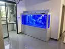 欧宝 金龙鱼缸 玻璃生态水族箱 屏风 大型鱼缸客厅办公室别墅定制鱼缸 200x50x90/70底过滤 实拍图