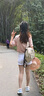 欧贝汐白色牛仔短裤女春夏学生女式牛仔裤高腰破洞短裤女士热裤外穿 白色 S 实拍图