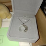 玖长时925纯银情侣项链一对银项链男女士款平安扣银吊坠生日礼物送女友 情侣款一对分开发货（联系客服） 925银 实拍图