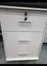 宜造（YIZAO）文件柜办公室带锁抽屉柜移动柜子收纳桌下储物柜木质矮柜小柜子 【三抽滑轮款】暖白色37cm 实拍图