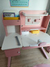 坐得正 儿童学习桌椅中小学生实木书桌可升降课桌家用写字桌儿童书桌椅 1.2m自定义彩虹+小熊三背椅粉 实拍图