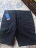 公牛四分裤男士夏季休闲宽松大码纯棉弹力薄款余文乐同款休闲5分短裤 蓝色 32 实拍图