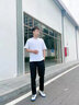 啄木鸟（TUCANO）长袖t恤男春秋圆领纯棉经典款时尚休闲百搭宽松上衣男装 黑色XL 实拍图