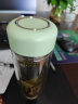 ONEDAY 玻璃杯高硼硅双层水杯喝泡茶杯女士杯子迷你小容量小巧便携隔热 绿色300ml 实拍图