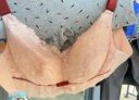 都市丽人文胸薄款乳胶内衣无钢圈超薄透气蕾丝女士大胸显小2B13A3 实拍图