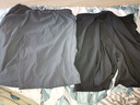 啄木鸟冰丝短裤男士夏季薄款弹力速干高档大码透气健身跑步运动五分裤子 黑色+灰色【2条装】 2XL（建议135-150斤） 实拍图