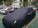牧安奥迪A6l车衣车罩A4L车套A1A3A5A8Q3Q5Q7牛津布防晒防雨隔热全罩 黑色 实拍图