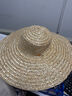 Shiftend草帽大号农民农用下田编织草帽遮阳防晒工地工用帽子男儿童大沿女 包边麦秆草帽 41.5-42厘米 实拍图